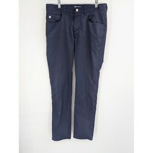 Men's Peter Millar Performance Golf Pants Navy‎ Blue size 32/34